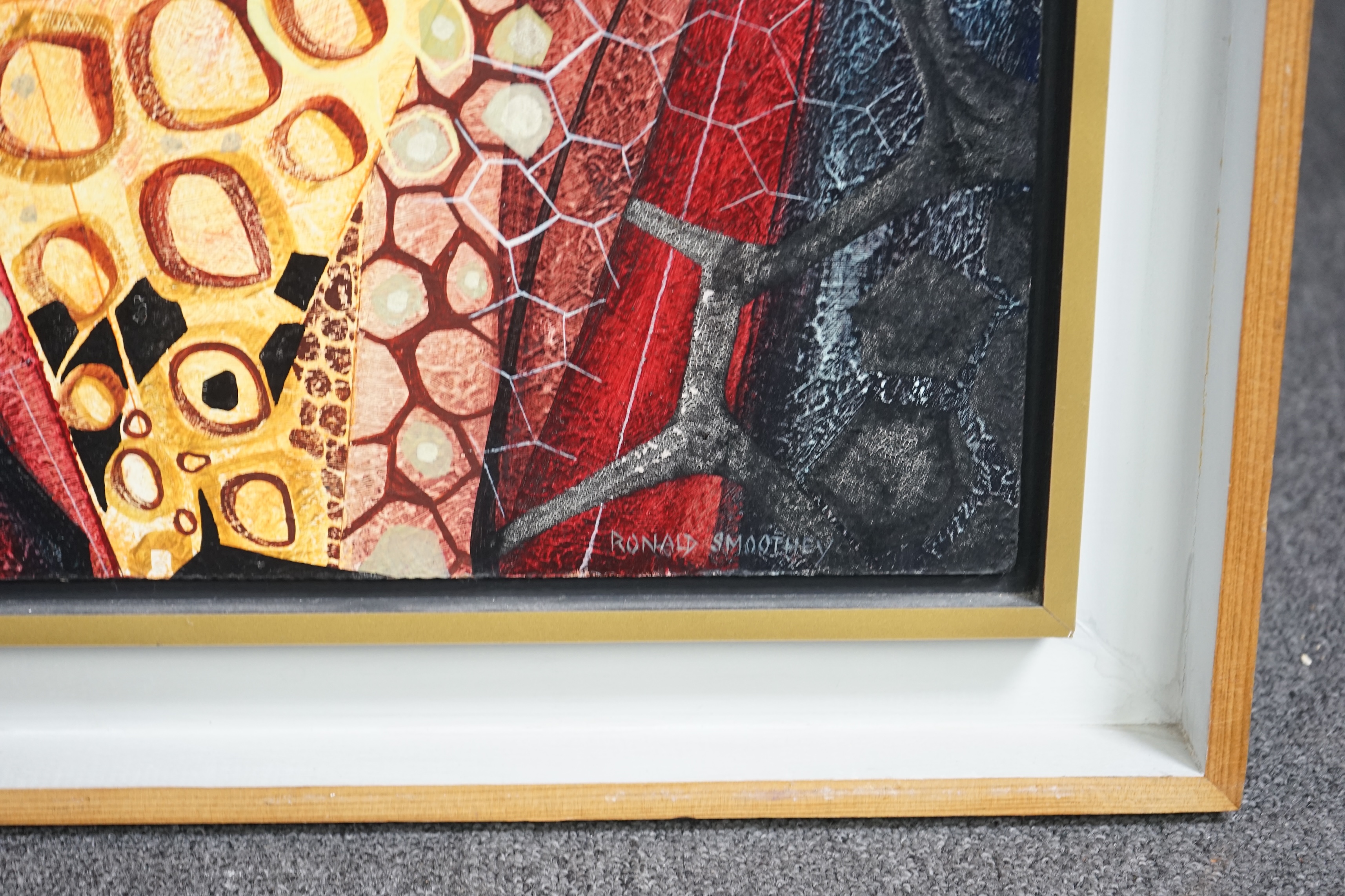 Ronald Smoothey (1914-1996), Contemporary oil on board, 'Wire Netting', signed, details verso, 60 x 46cm. Condition - good